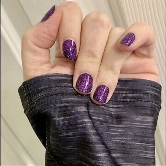 *Retired* Color Street: Ibiza Nights | Purple Black Glitter Sparkle Party Fall - Picture 10 of 13